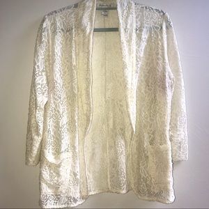 American Rag Ivory Lace Blazer